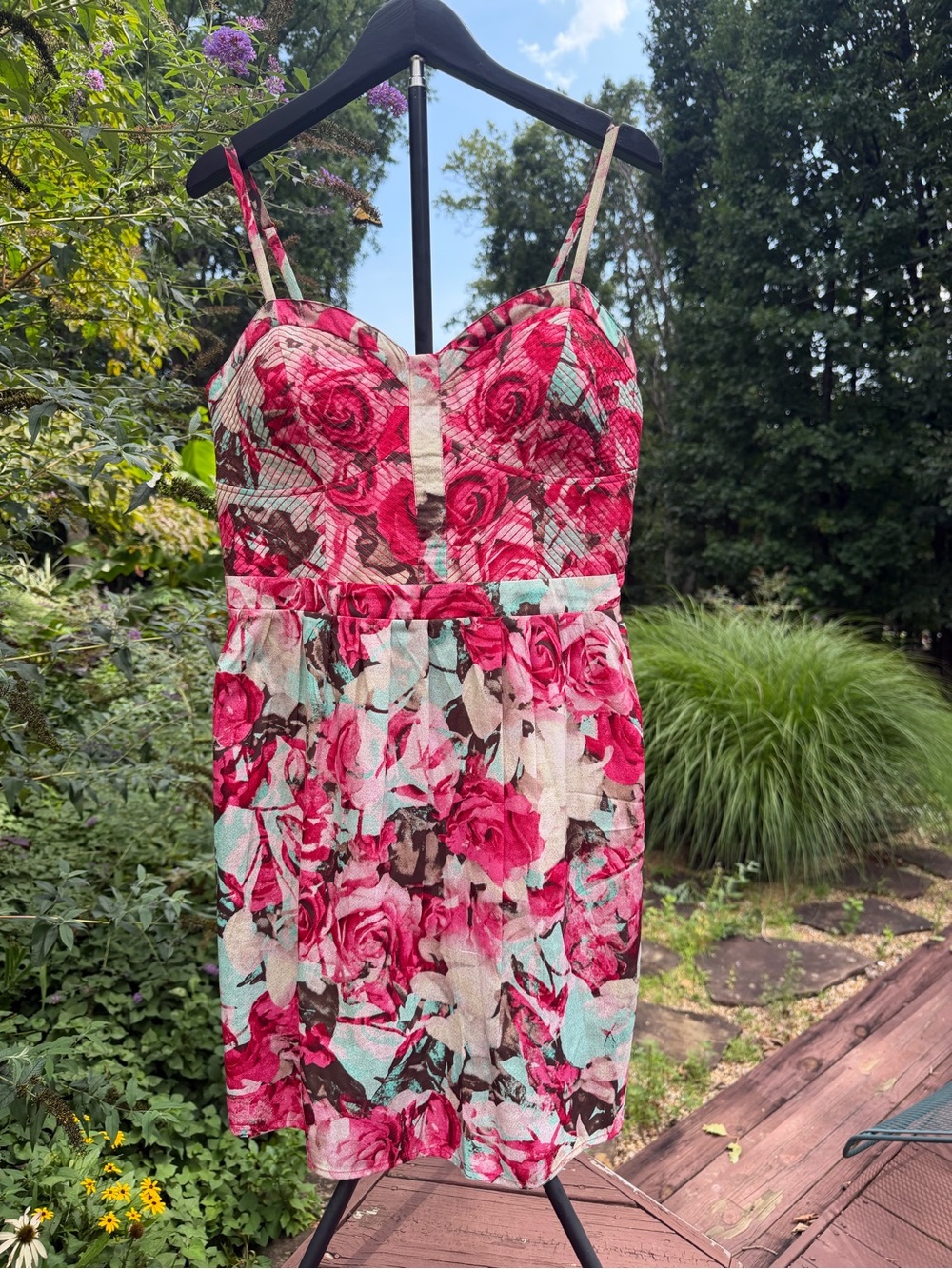 Jessica Simpson Avette Celeste Garden Dress- Size L